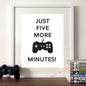 Video Game Prints Black White Posters Teen Boy Bedroom Decor