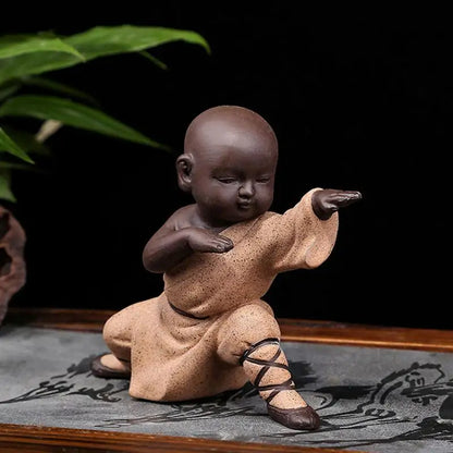 Kung Fu Monk Decor Statue Figurines